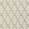 Aqua Embroidery Geometric Linen Look Woven Pattern Upholstery Fabric by The Yard - SKU: Barron Spa